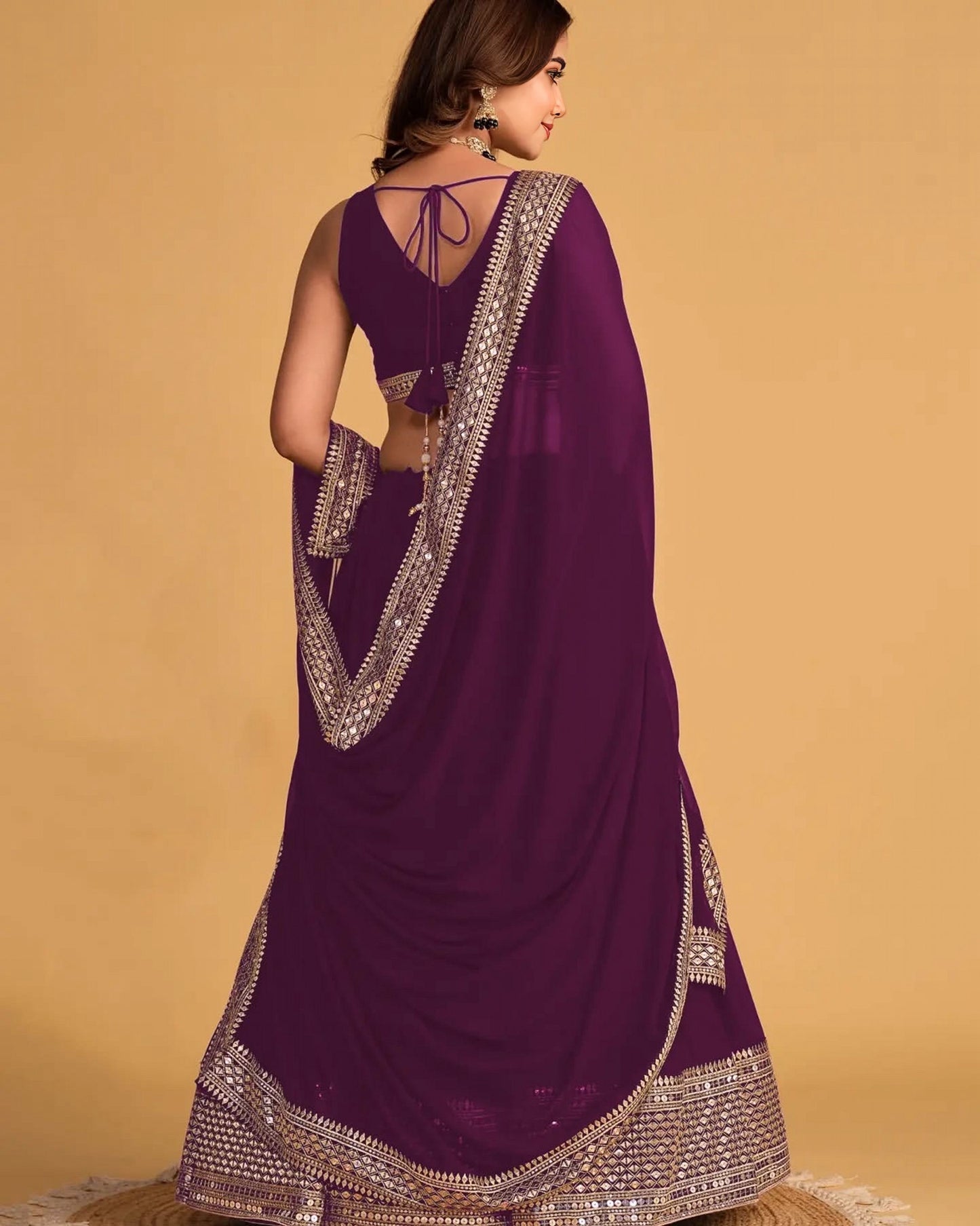 Premium Embroidered Georgette Lehenga Choli Set