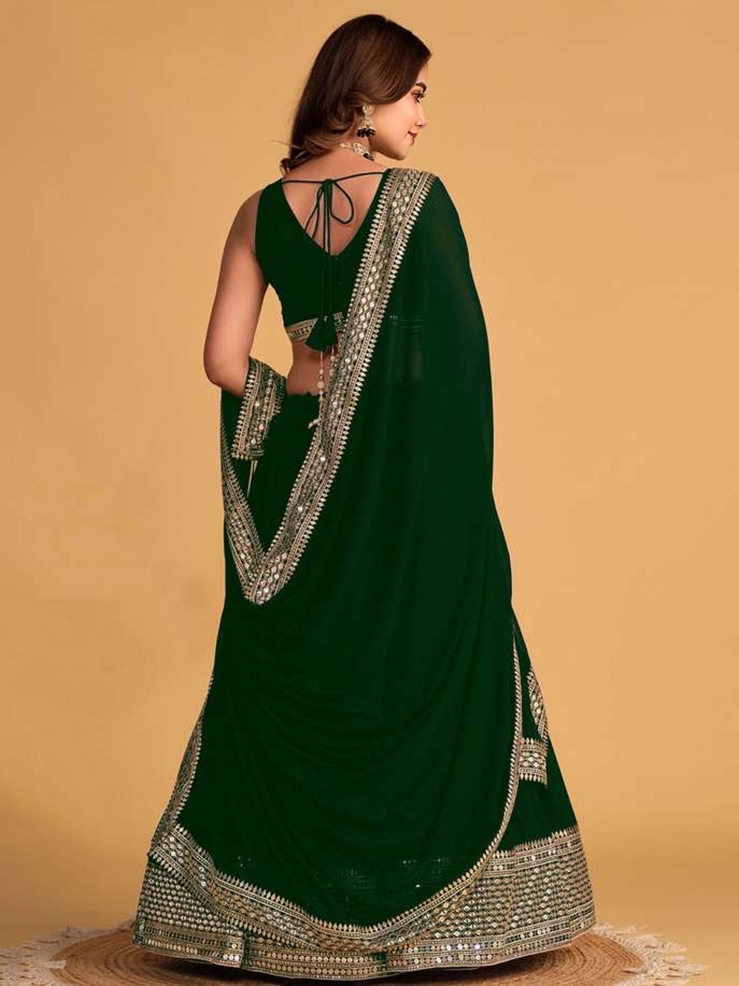 Premium Embroidered Georgette Lehenga Choli Set