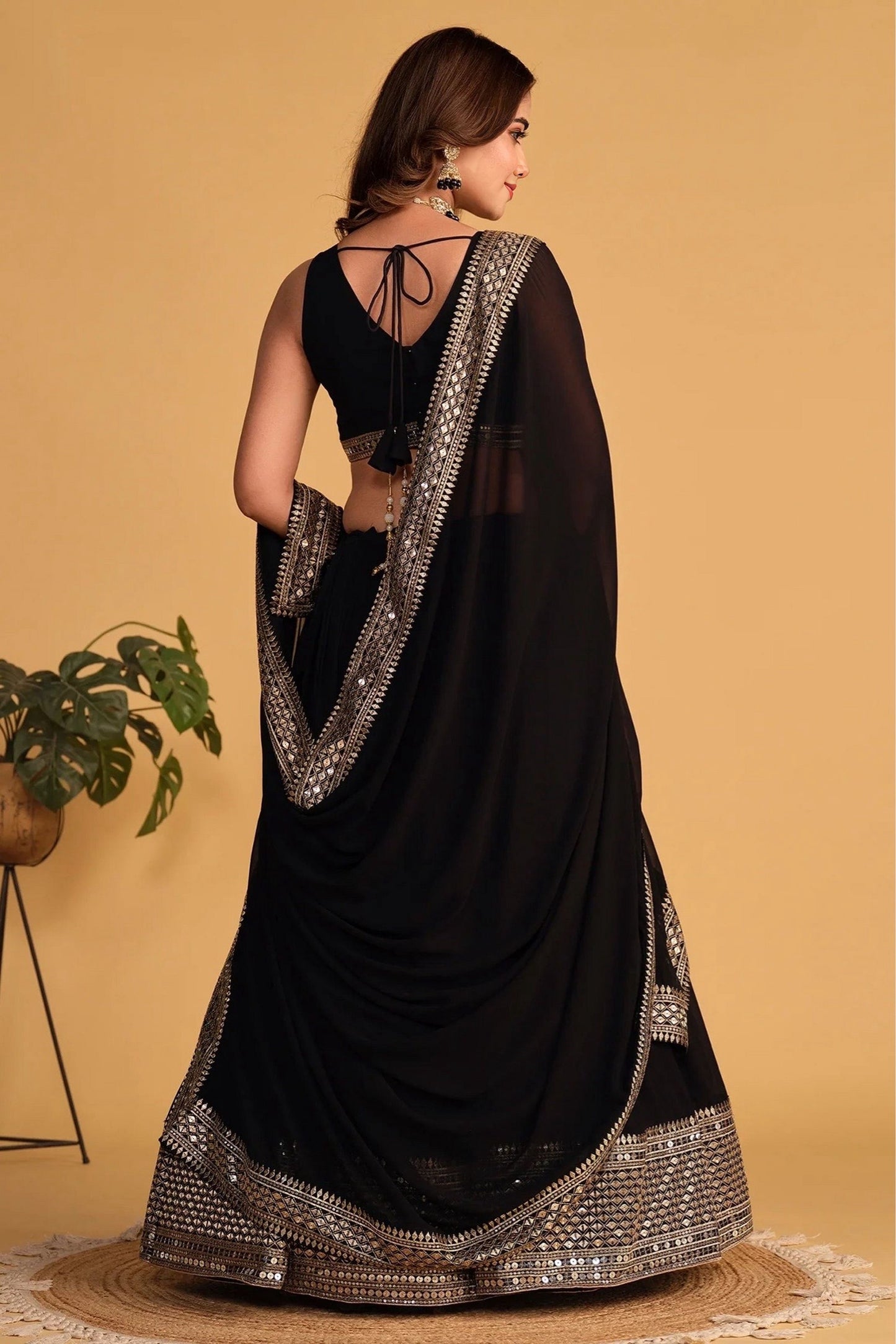 Premium Embroidered Georgette Lehenga Choli Set
