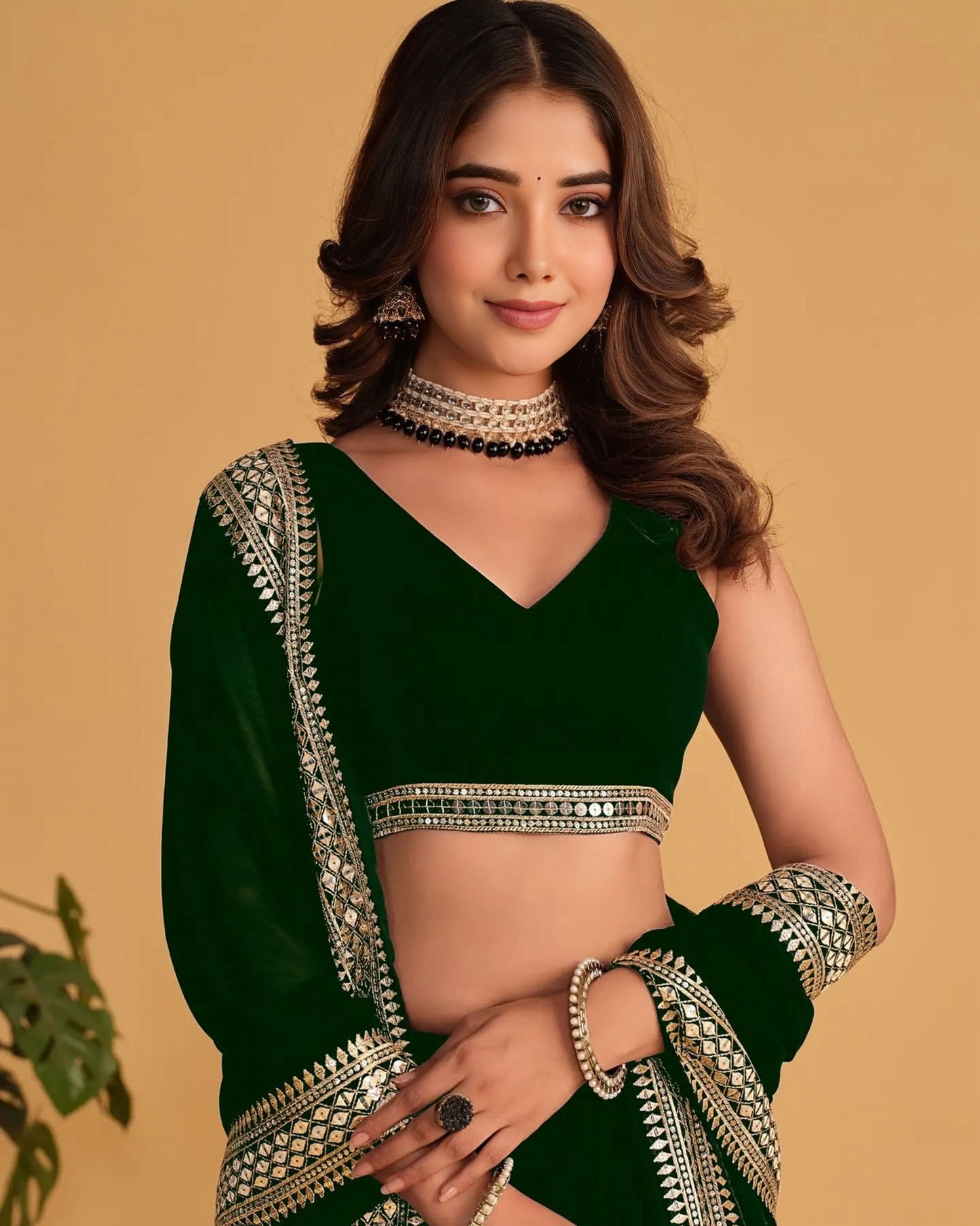 Premium Embroidered Georgette Lehenga Choli Set