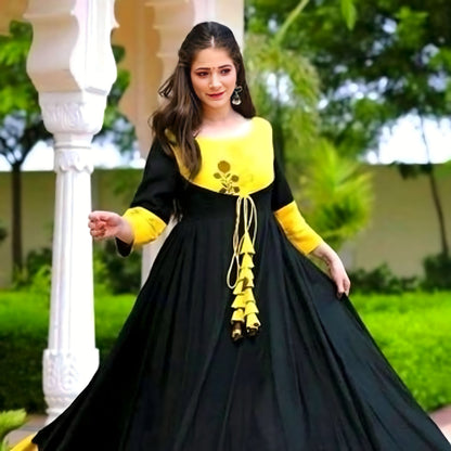 Rayon Premium Anarakli
Floral Printed Gown