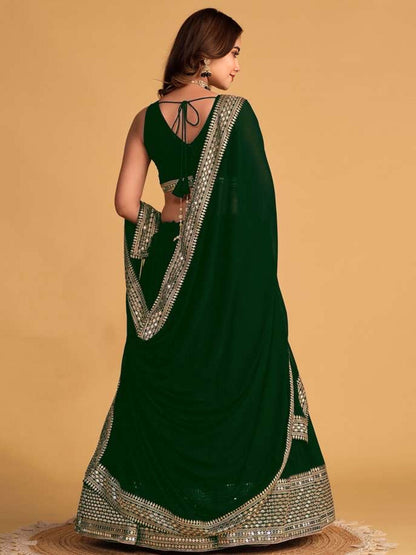 Premium Embroidered Georgette Lehenga Choli Set