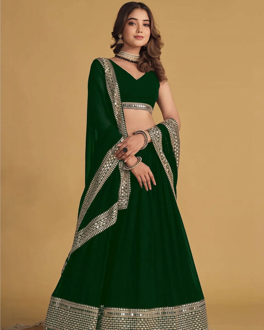 Premium Embroidered Georgette Lehenga Choli Set